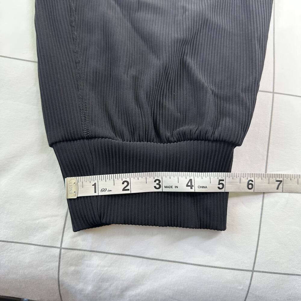 Athleta Black Ribbed High-Waist Jogger Pants - Picture 13 of 13